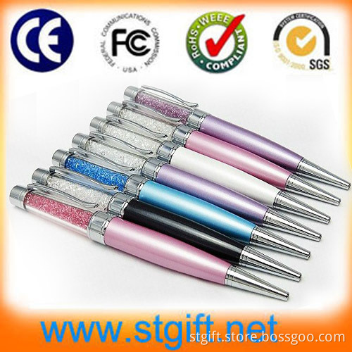 Colorful Crystal USB Pen Flash Pen Drive